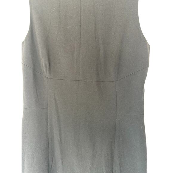 MM. Lafleur Black Basic Career Office Work Sleeveless Ponte Sheath Dress Size 8 - Picture 3 of 9